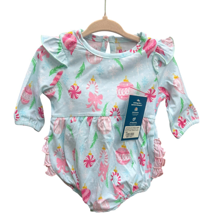 0-3M Ruffle Butts Ornament Dreams Knit Long-sleeve Flutter Bubble NWT
