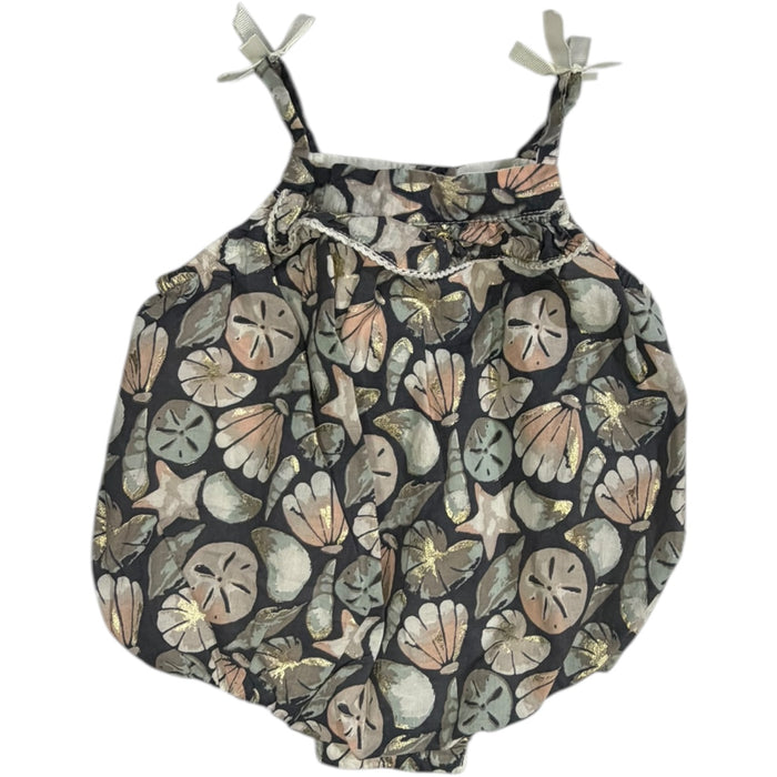 Dylan and Abby Gray and Pink Shell Bubble size 3-6M excellent used condition