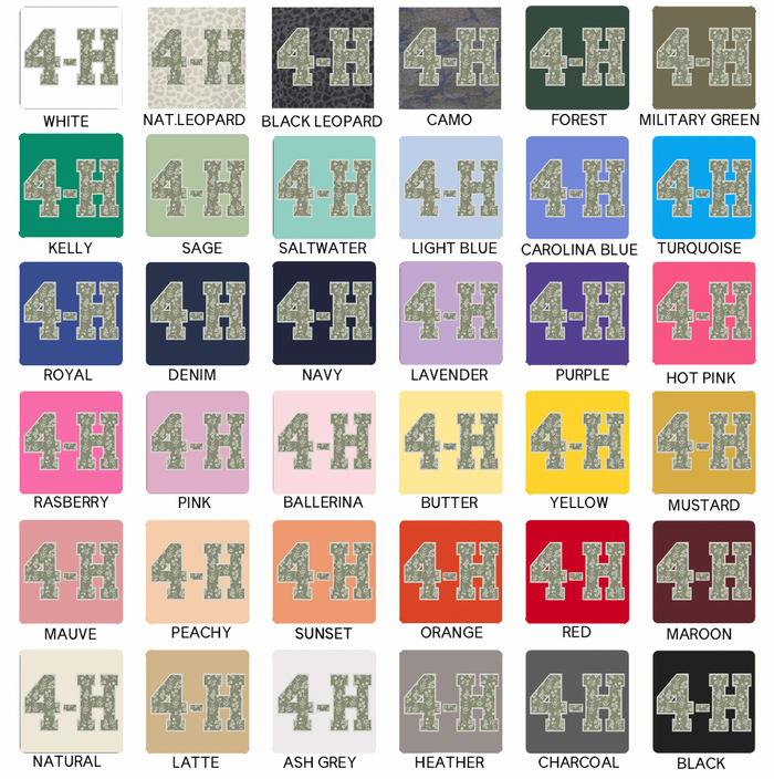 4-H Green Floral– Infant/Toddler/Youth