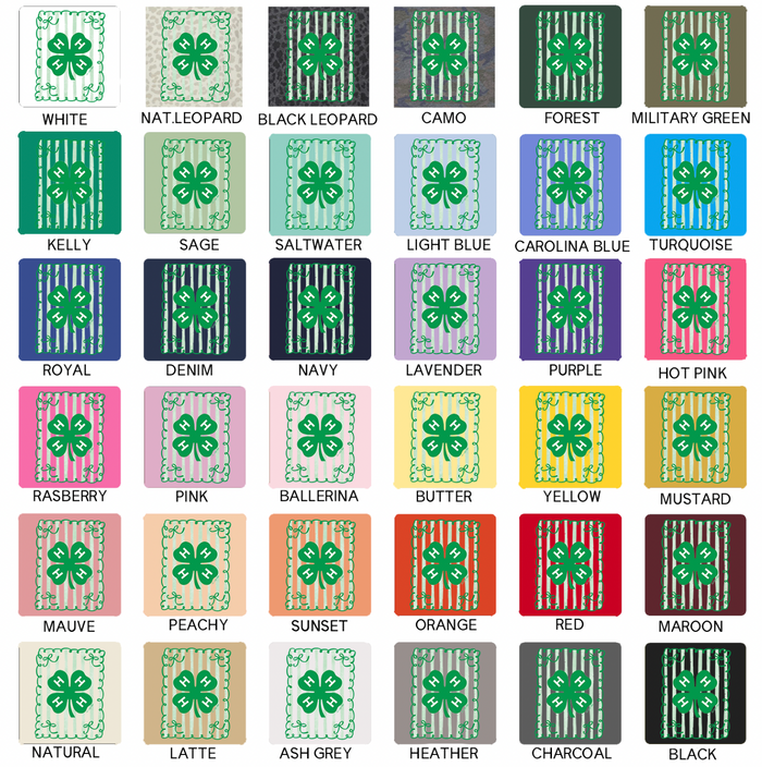 4-H Stripe/Bow– Infant/Toddler/Youth