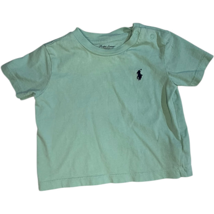 Ralph Lauren Baby Blue Polo T-Shirt size 6M good used condition