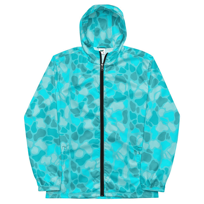 Aqua Windbreaker by Roc Sol, original art pattern jacket