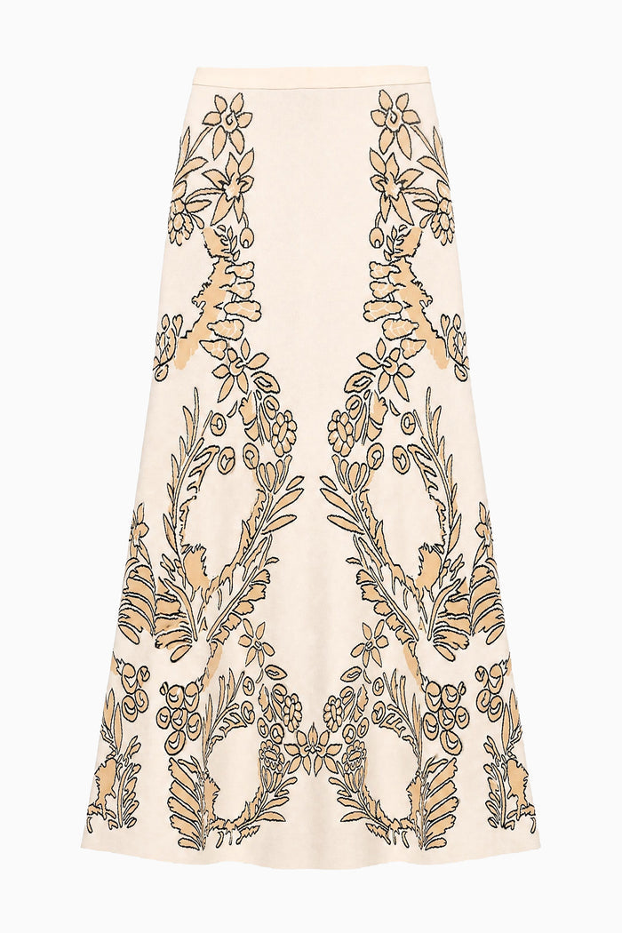 Athena Jacquard Skirt - Chamomile