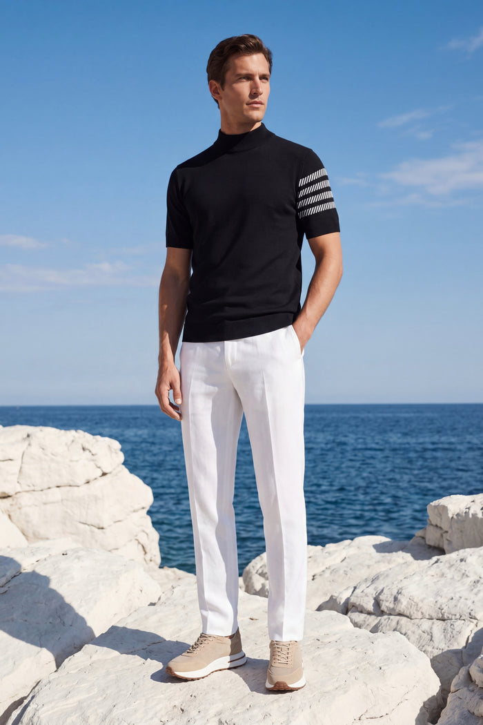 Aurora Cashmere T-Shirt Black