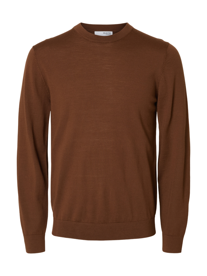 Brown Merino Wool Jumper