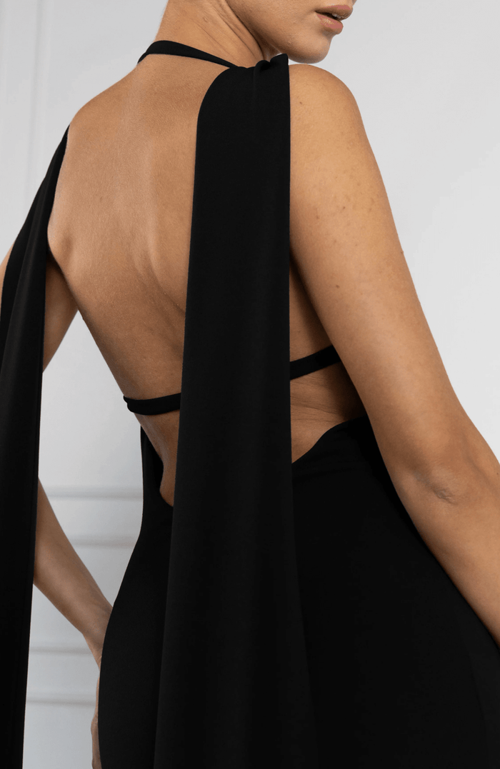 Brullo Maxi Dress in Black - Amor Lafayette