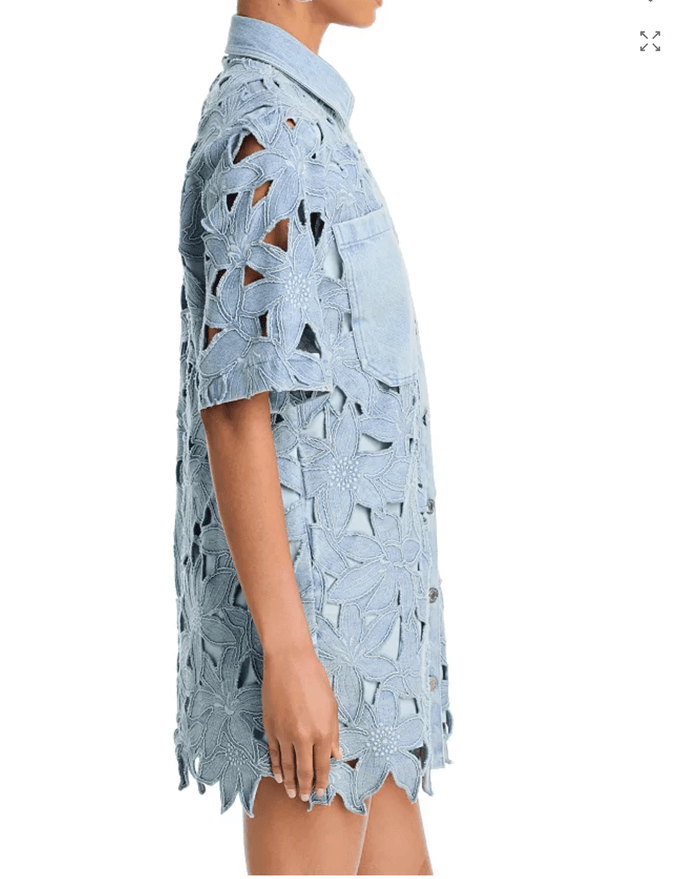 Calyn Mini Shirt Dress - Amor Lafayette