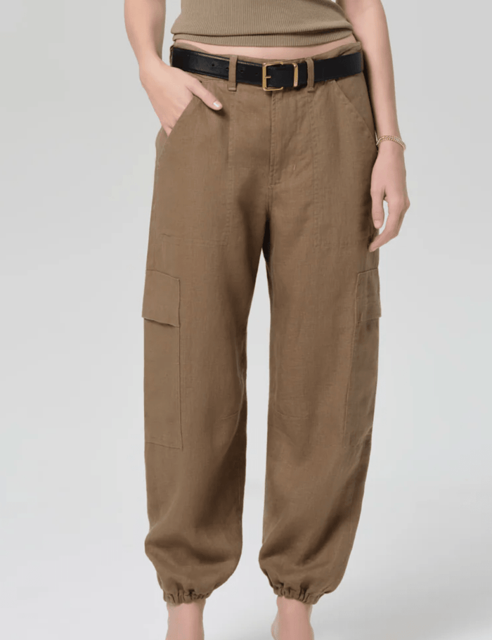 Ciela Balloon Utility in Dark Khaki - Amor Lafayette