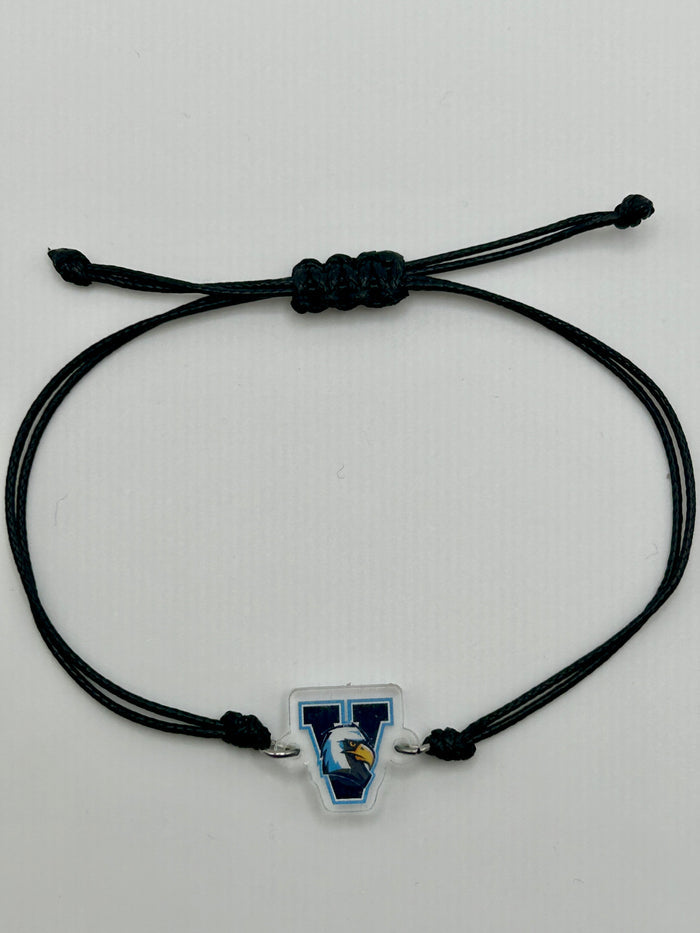 Cord Bracelet with Acrylic Valor "Swoop" Charm