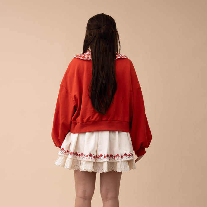Cropped Strawberry Jam Sweater
