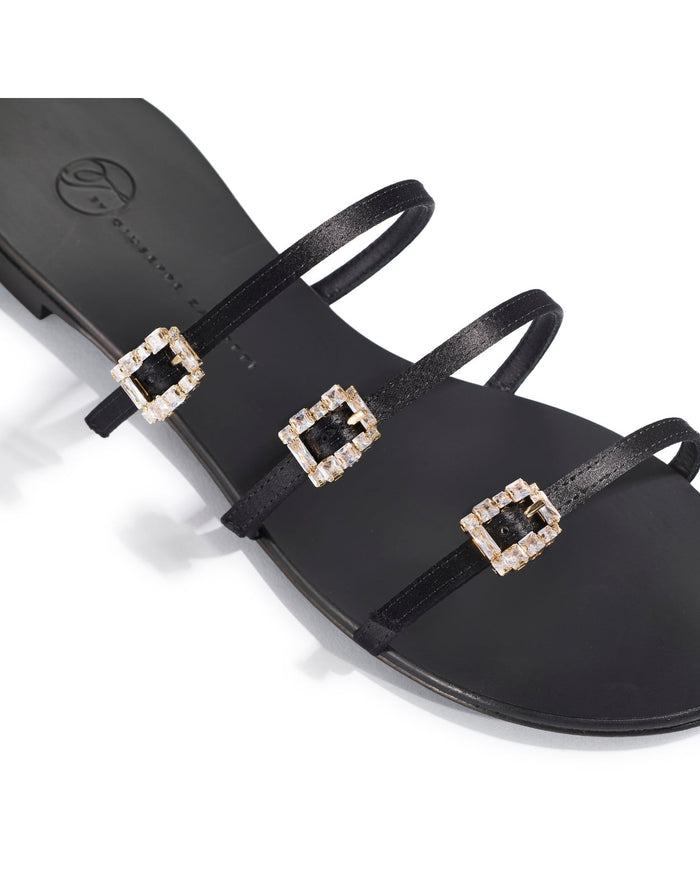 Eclipse Flat Sandals - Black