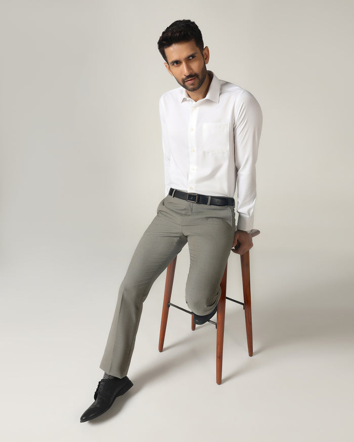 Green Textured Trouser - Cuba