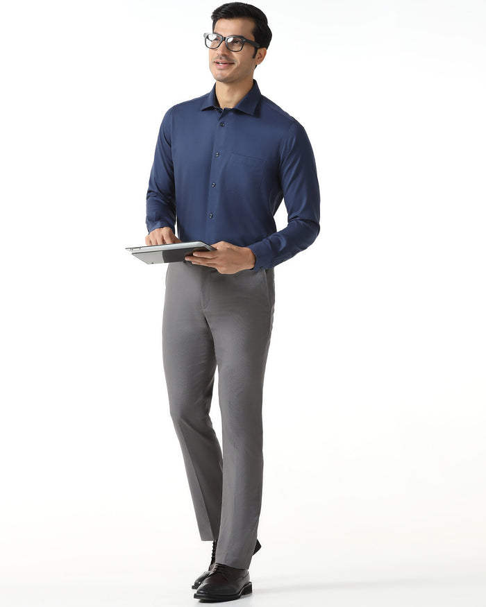 Grey Technowaist Textured Trouser - Hennessy