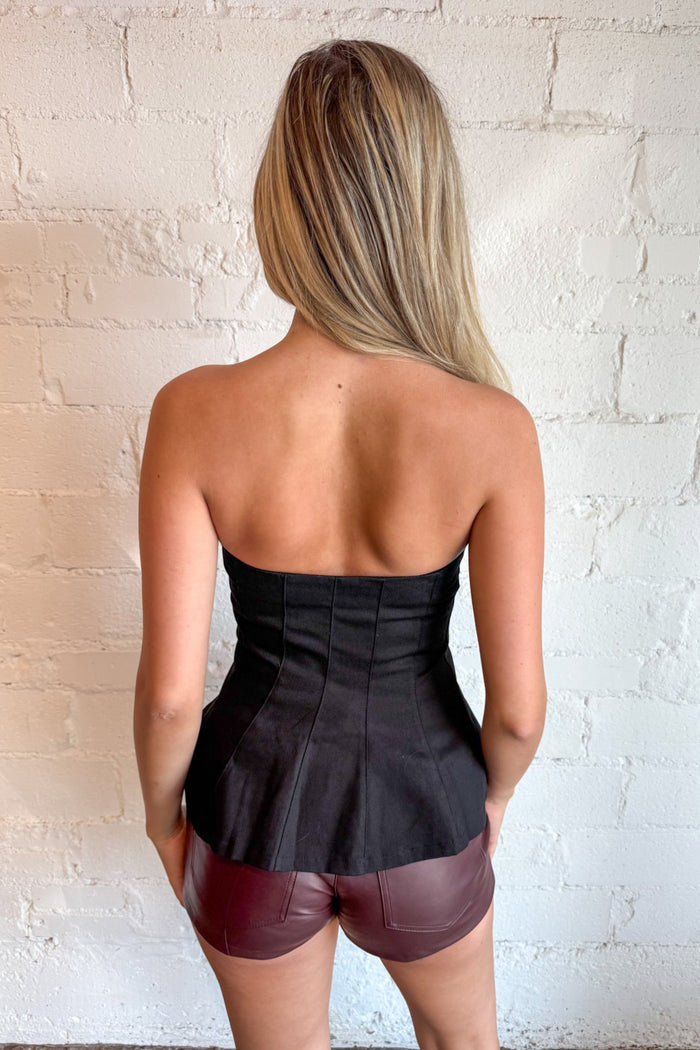 Harvest Honey Top, Strapless Top, Tube Top, Tops, Adeline Boutique, Dallas Boutique, Game Day Outfits