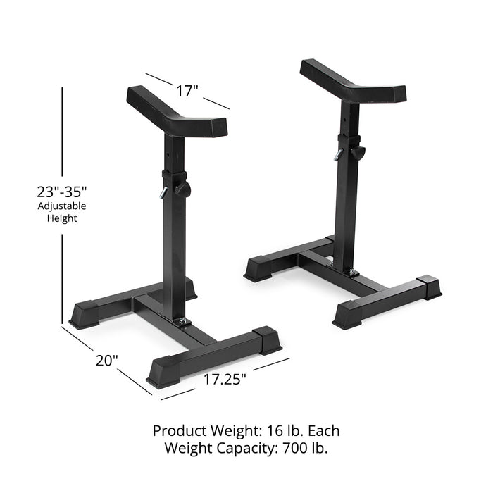 Independent Bench Press Spotter Stands