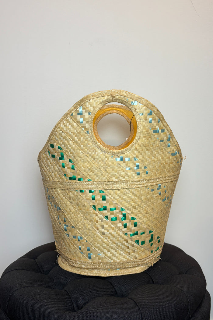 Isla De Margarita Straw Raffia Tote Bag image 1