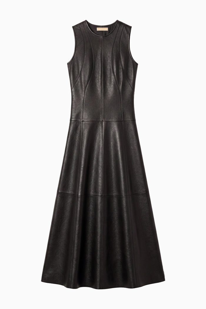 Juliette Leather Dress - Noir