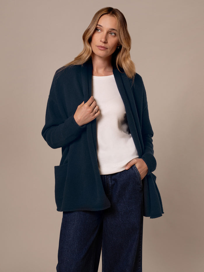 Lambswool Shawl Collar Cardigan