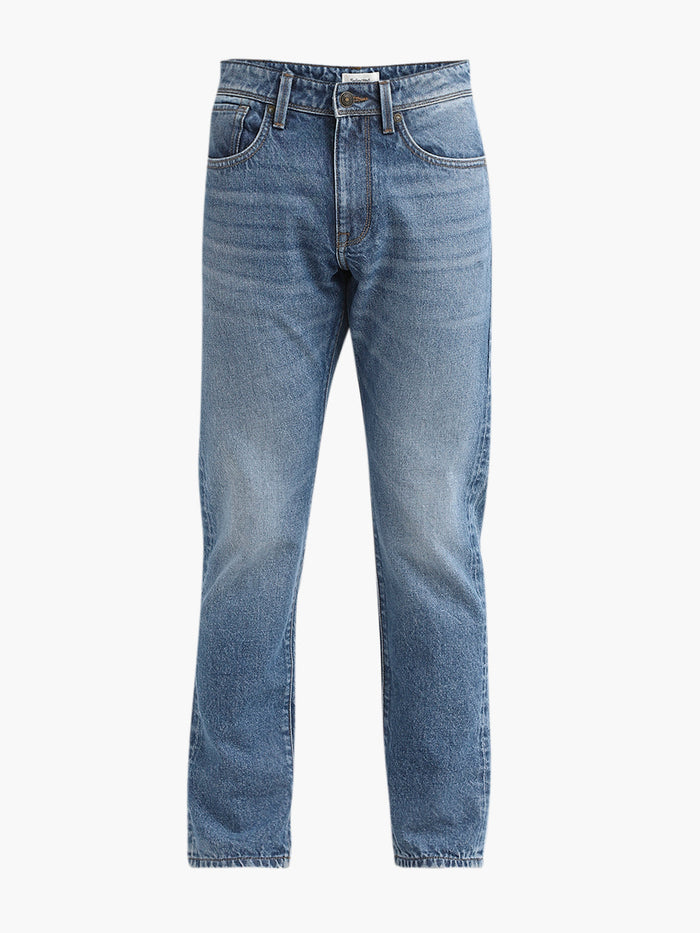 Light Blue Straight Fit Jeans