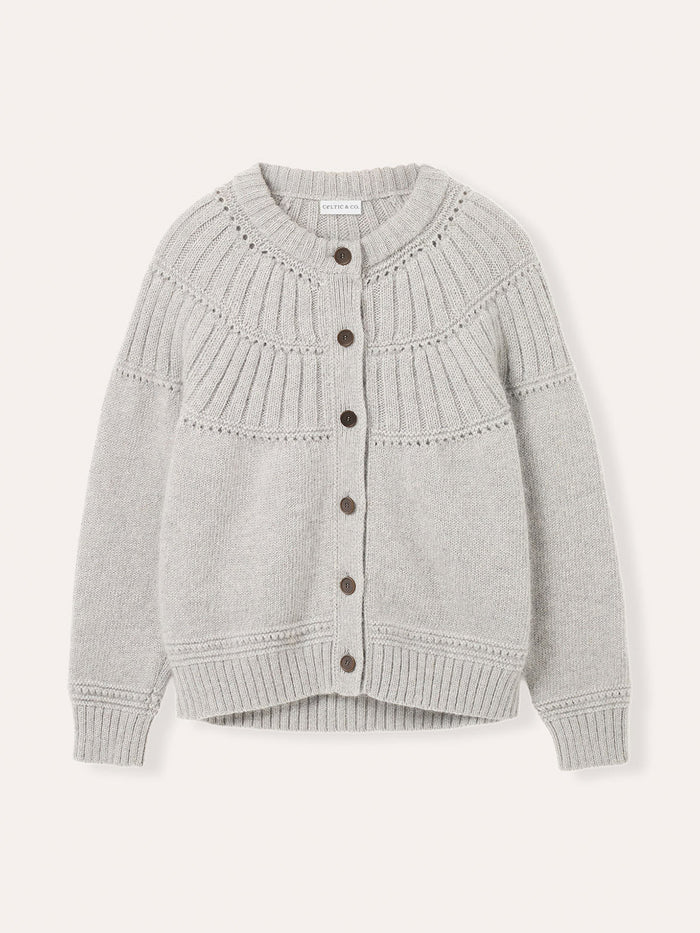 Lofty Textured Yoke Cardigan