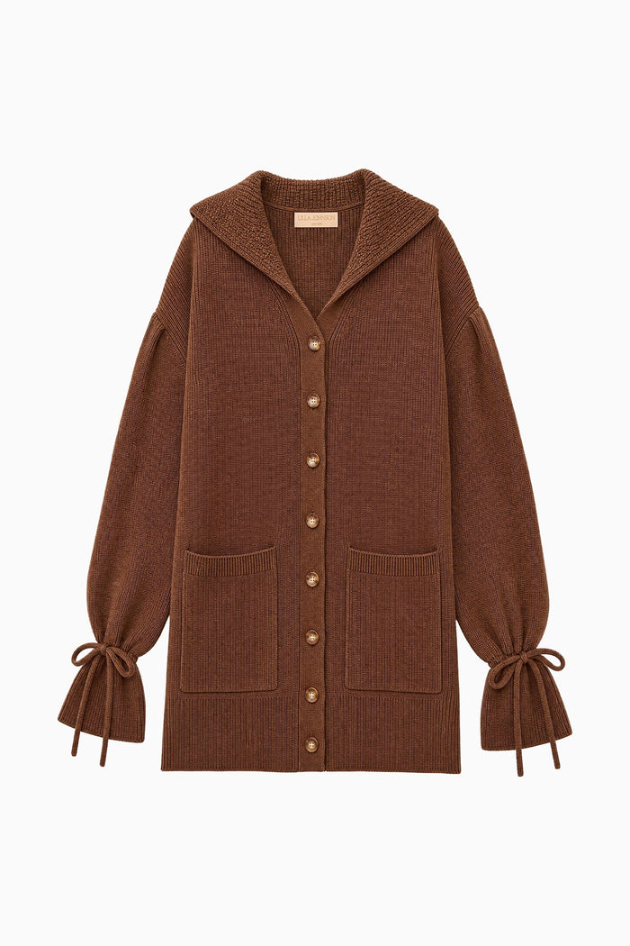 Makila Knit Cardigan - Clove