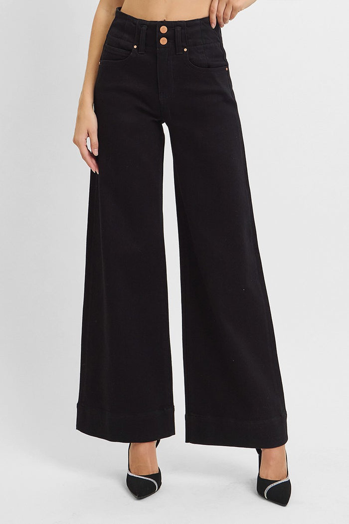 Margo Wide Leg Onyx Pants