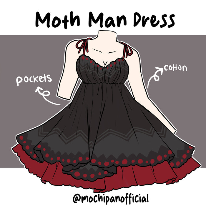 Mothman Dress (Pre-Order CLOSED) (ESD August 25th - September 5th, 2026)