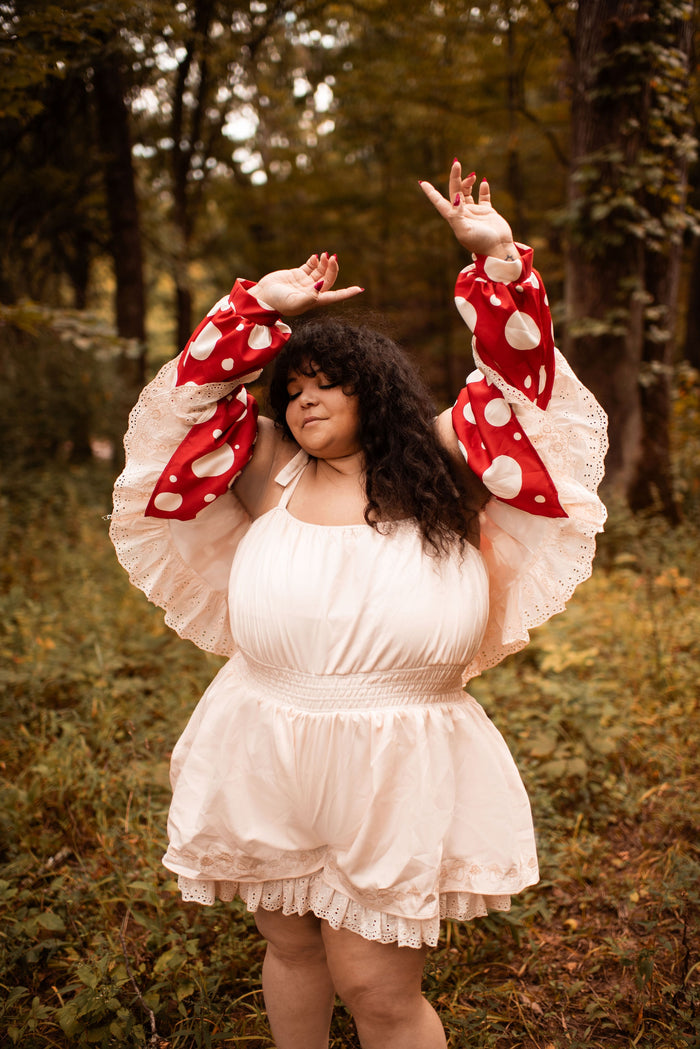 Mushroom Romper (Sleeves/Capes)