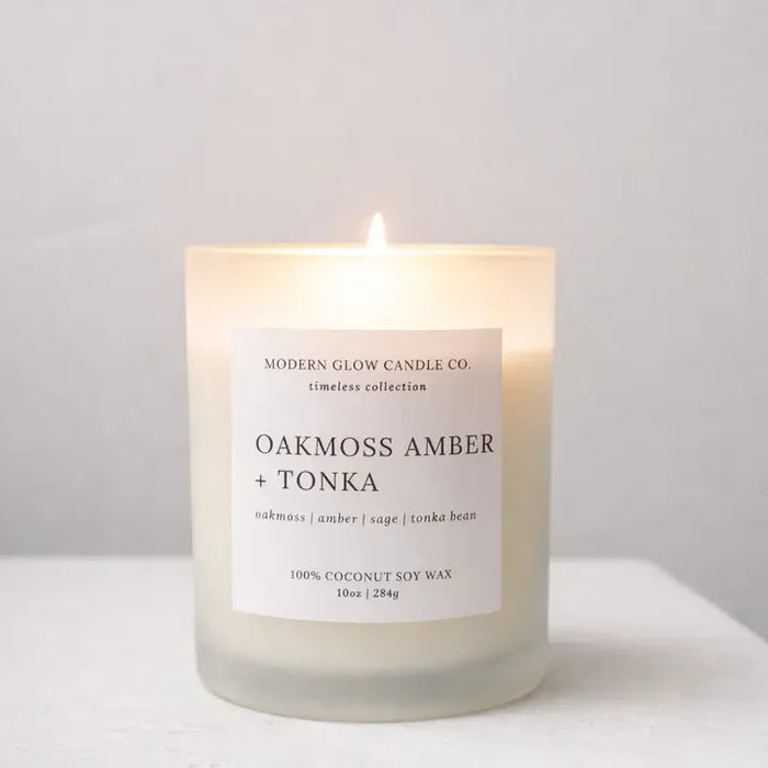 Oakmoss Amber + Tonka Candle