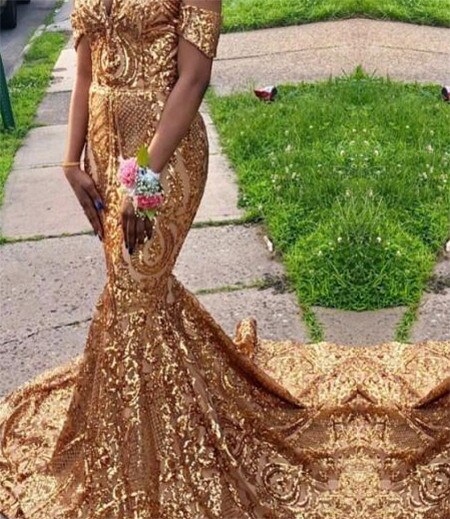 On Sale No Return No Refund Sale Black Sexy African Sequined Sleeveless Mermaid Prom Dresses 2025 Luxury Sexy Prom Gowns Serene Hill LA60935 - SERENE HILL