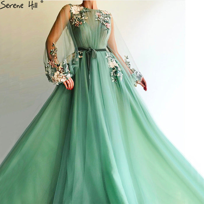 On Sale No Return No Refund Sale Perspective Evening Dresses Handmade Flower Beach Fashion LA6661 - SERENE HILL