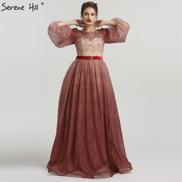 On Sale no return no refundSale Diamond Crystal Evening Dresses Embroidery Pearls Fashion Sexy Evening Gowns LA6515 - SERENE HILL