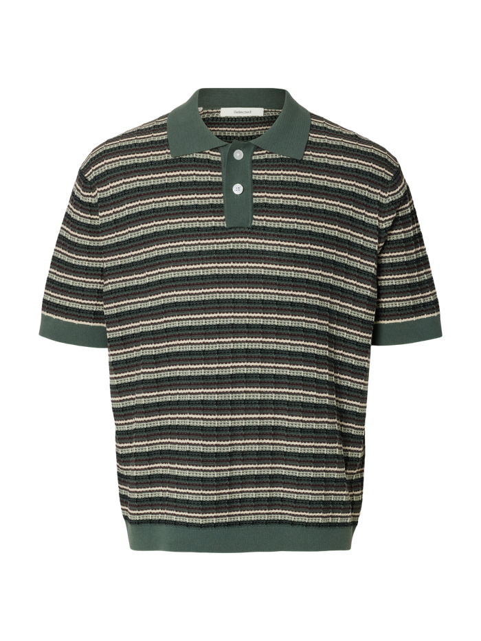 Organic Cotton Structured Knitted Polo