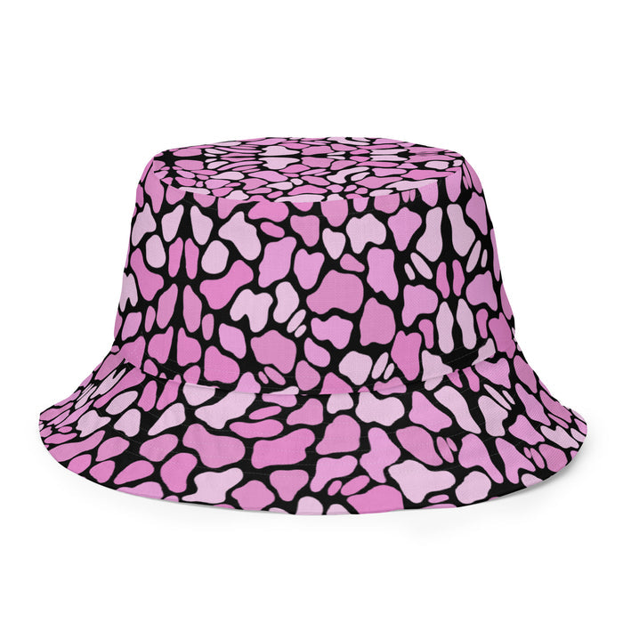 Pink Camo Bucket Hat by Roc Sol, reversible camo pattern hat
