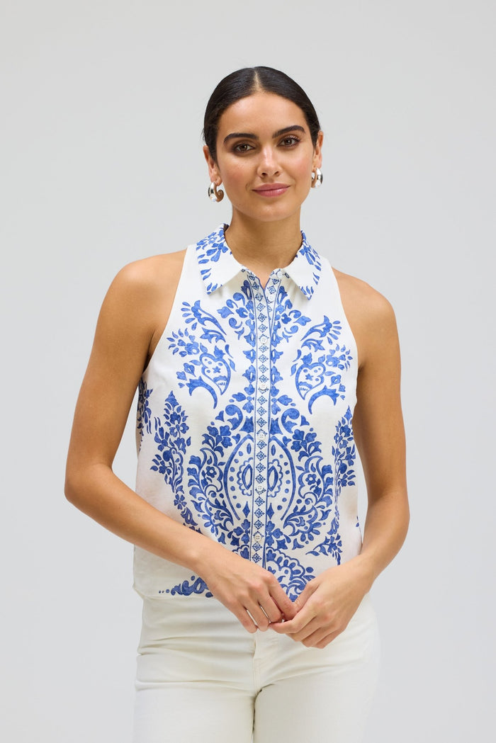 Porcelain SOLENNE TANK - Amor Lafayette