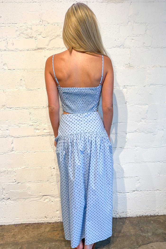 Presley Polka Dot Maxi Skirt