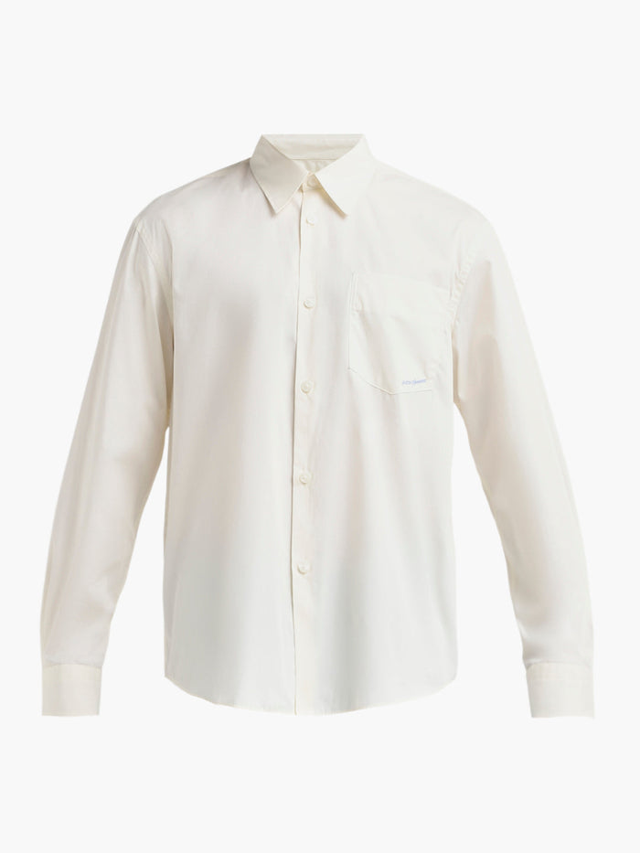 Regular Fit Embroidered Text Shirt