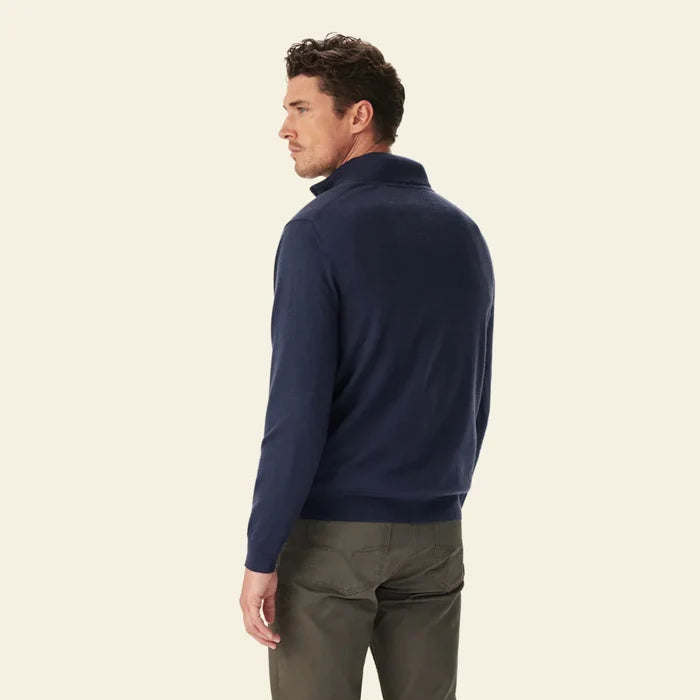 RM Williams Ernest Merino 1/4 Zip Knit