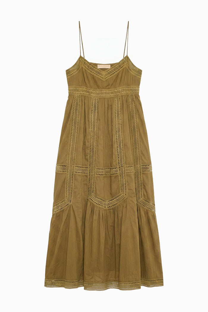 Romilly Cami Cotton Dress - Lichen