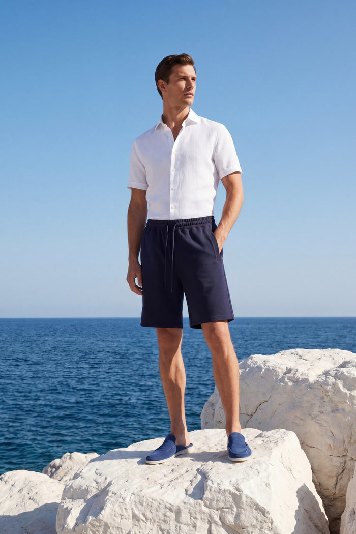 Salerno Drawstring Shorts Navy