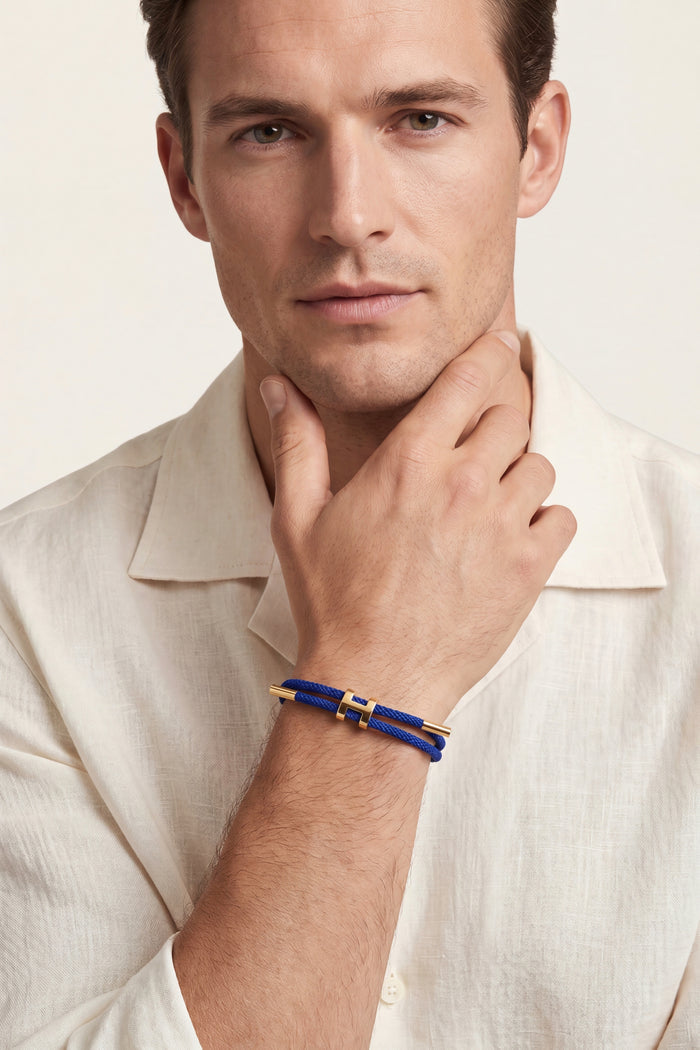 Savona Woven Bracelet Blue