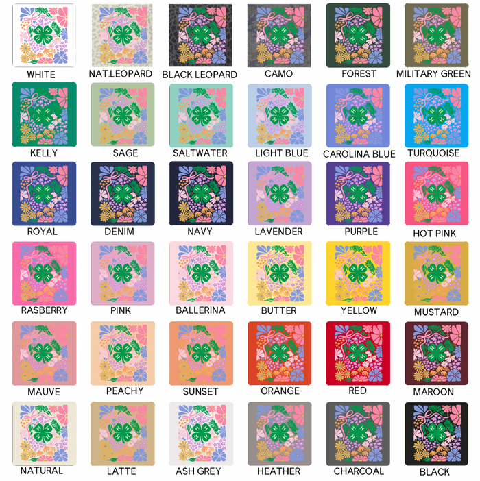 Spring Floral 4-H– Infant/Toddler/Youth