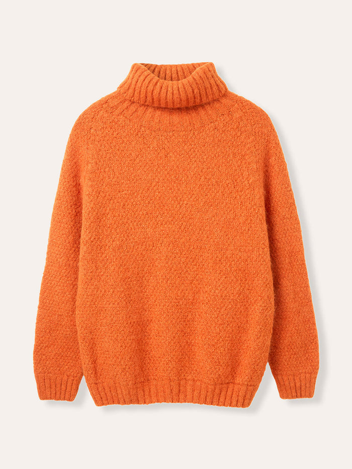 Stitch Detail Roll Neck Jumper