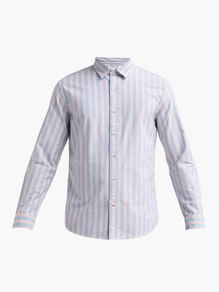 Striped Cotton Oxford Shirt