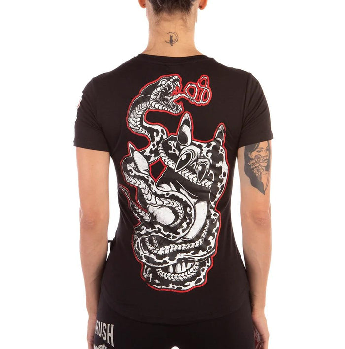 THE DEMISE V-NECK TEE BLACK