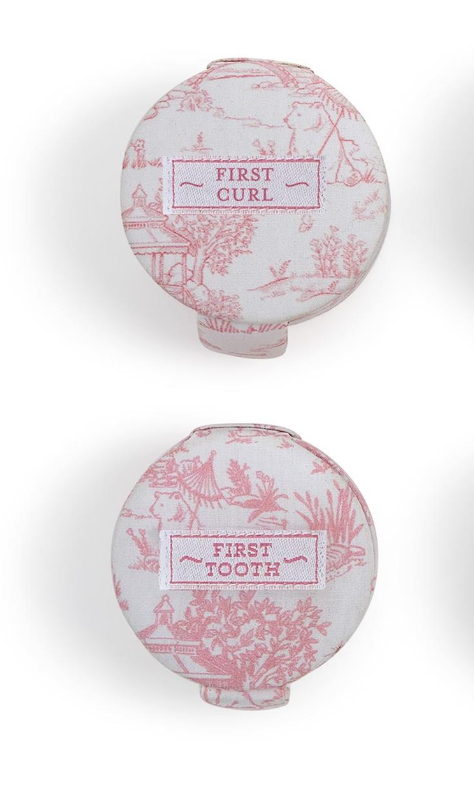Two's Company Toile First Tooth & Curl Box