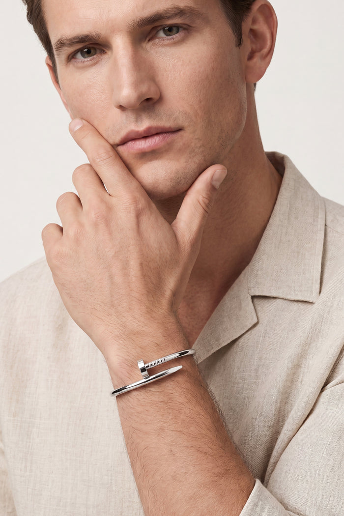 Varenna Sculpted Bracelet Silver
