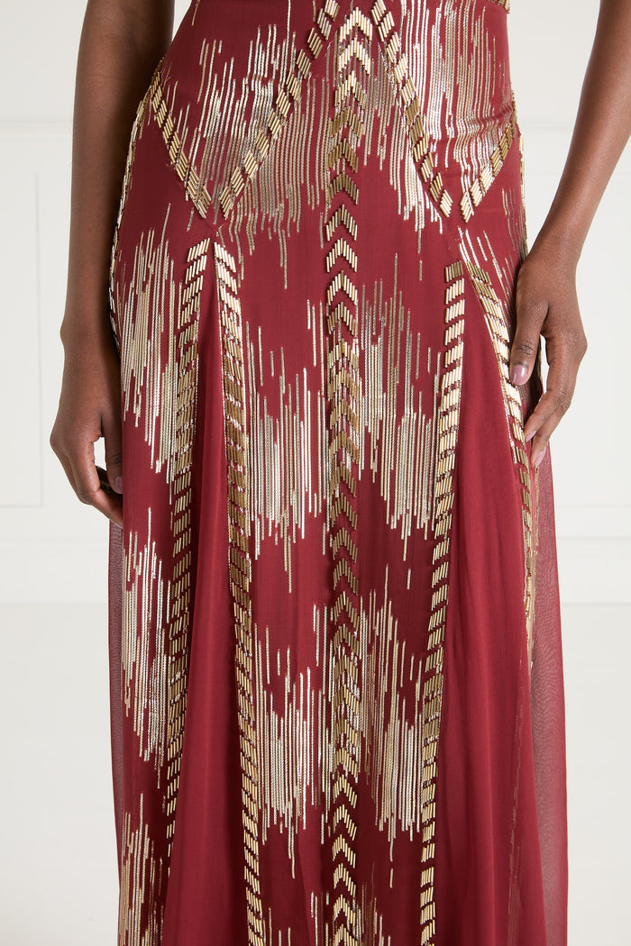 Viola Gown - Claret
