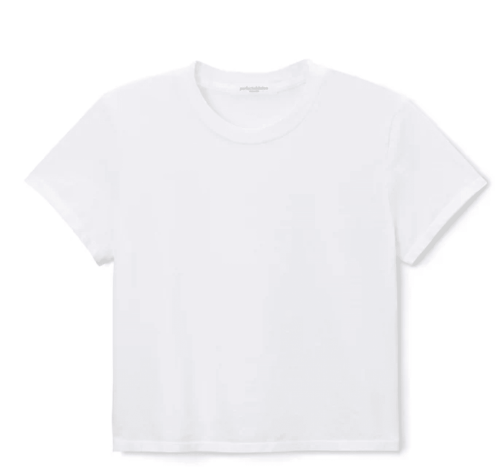 White Springsteen Supima Cotton Baby Tee - Amor Lafayette