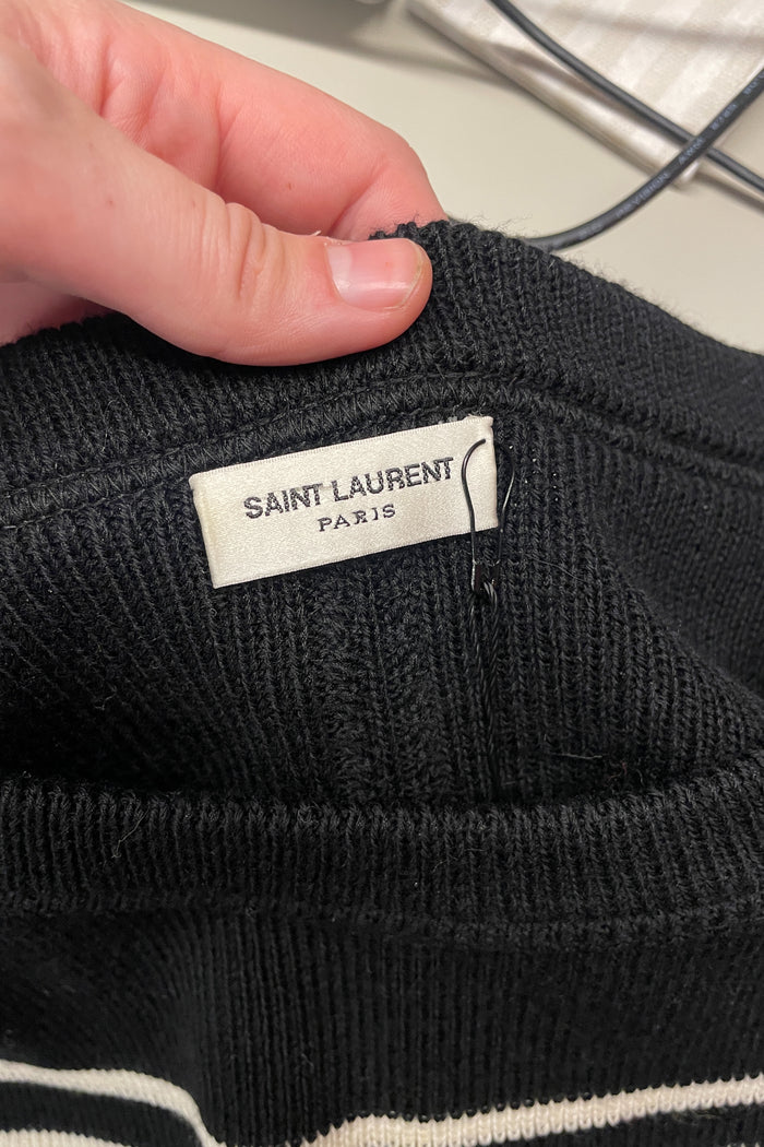 Yves Saint Laurent Black Striped Sweater image 2